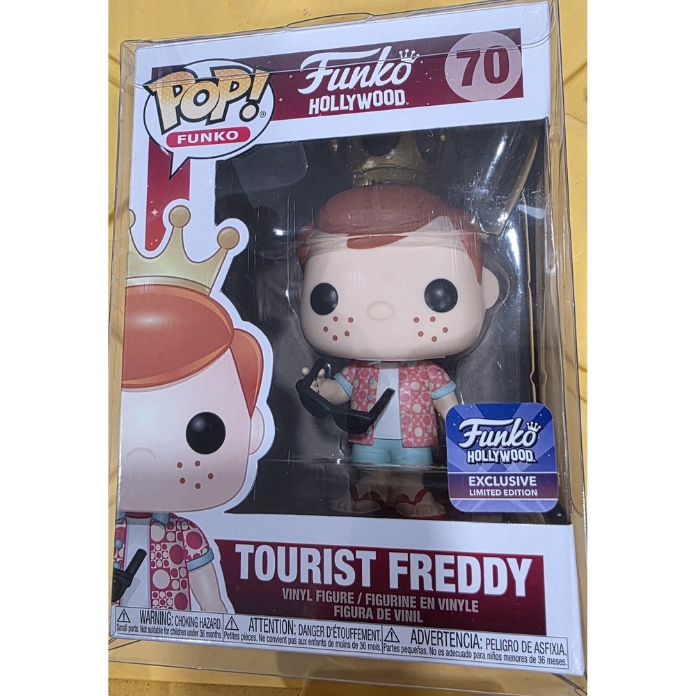 New Tourist Freddy Funko Pop! Funko Hollywood Store Exclusive #70 W/Protector